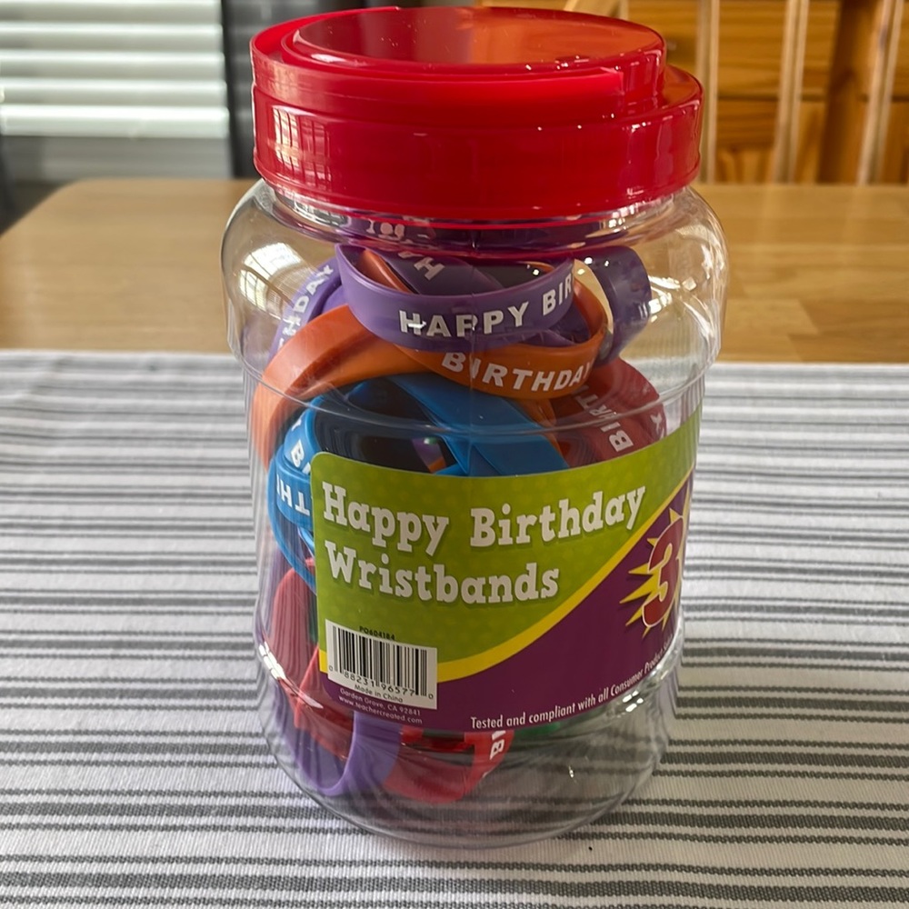 Happy Birthday Wristbands for Kids